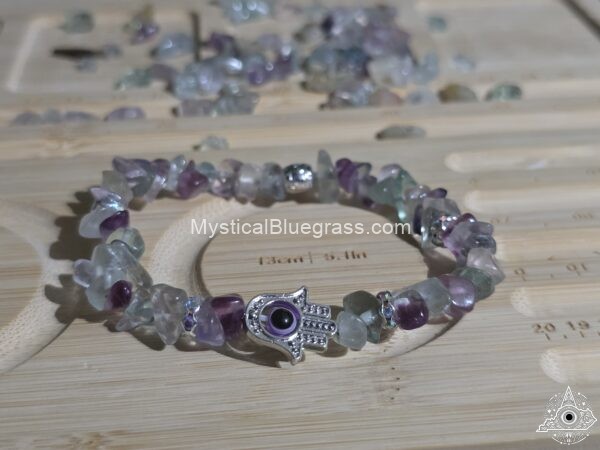 Gemstone Hamsa Bracelet - Image 4