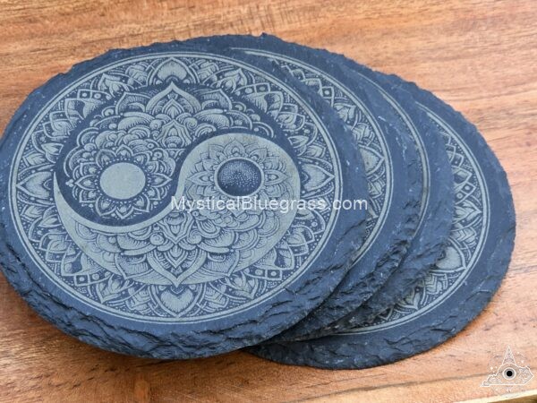 mystical coasters yin yang