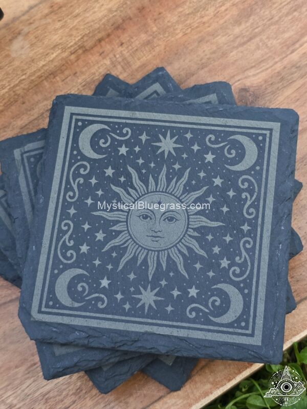 mystical coasters sun moon
