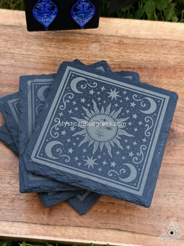 Cosmic Balance Slate Coaster Set - Image 26