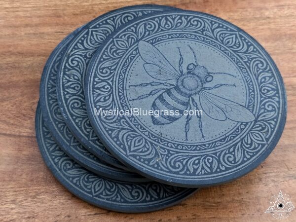 mystical coasters round bee