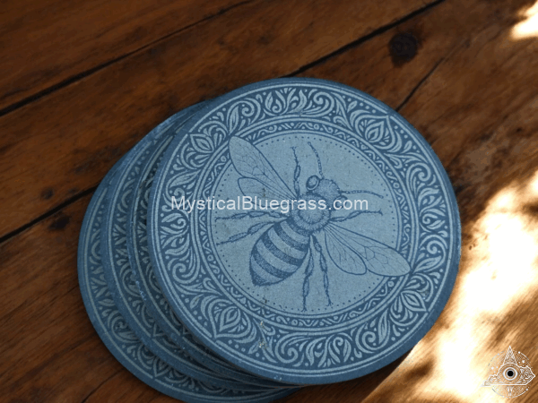 mystical coasters round bee