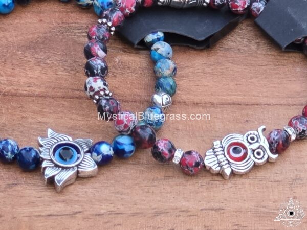 Imperial Jasper Evil-Eye Bracelets
