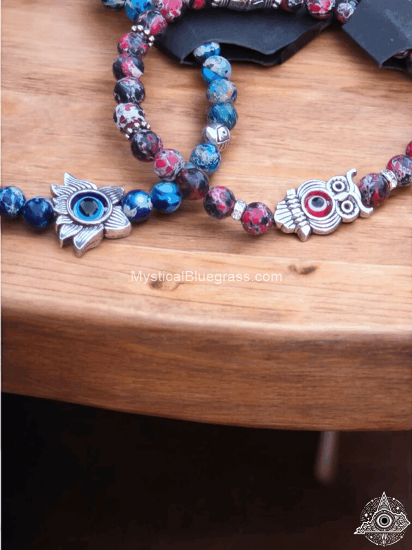 Imperial Jasper Evil-Eye Bracelets