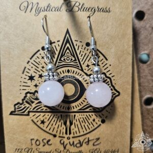 Dainty Gemstone Drop Earrings - Handmade Crystal Jewelry